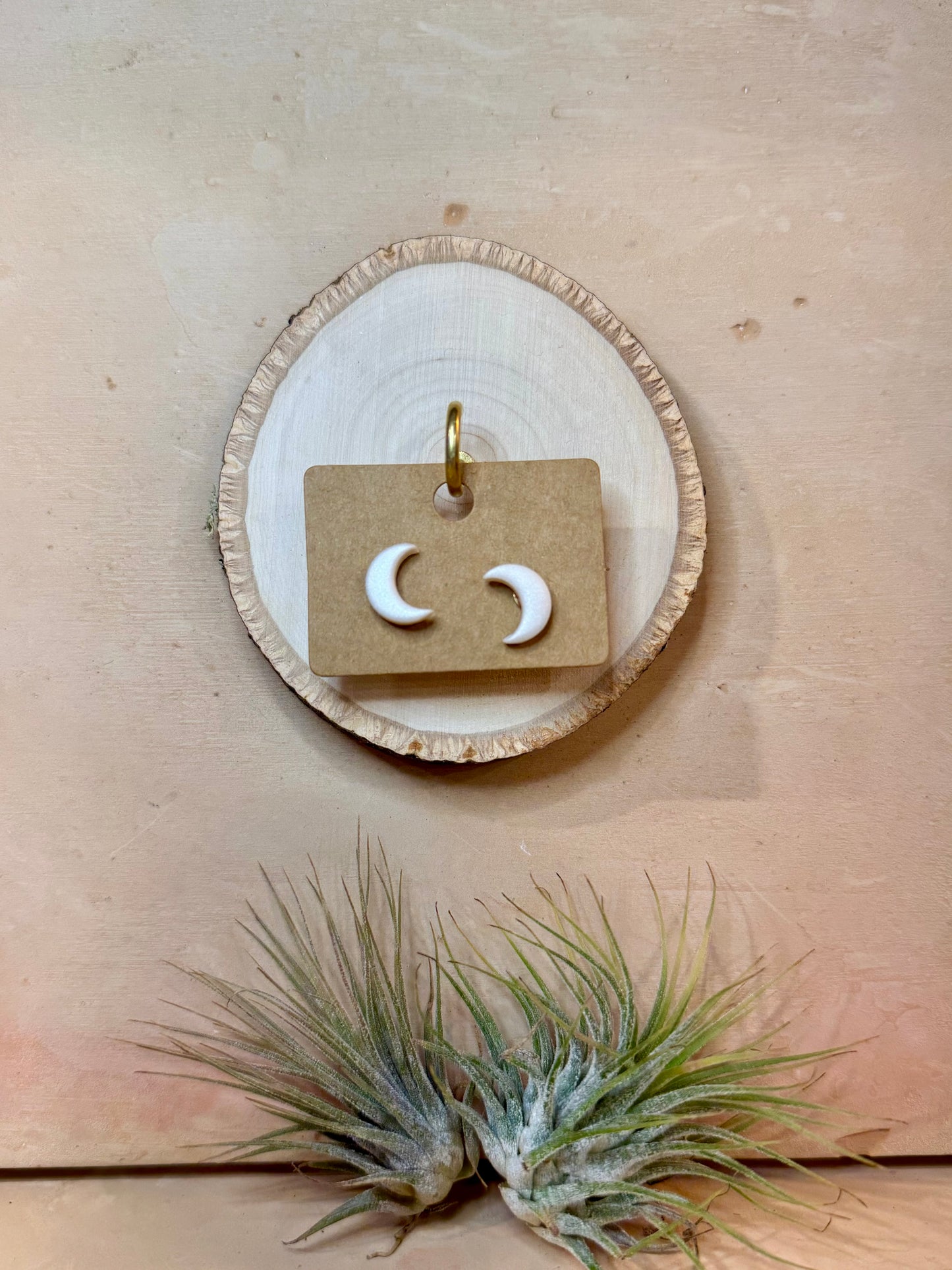 Crescent Glow Studs