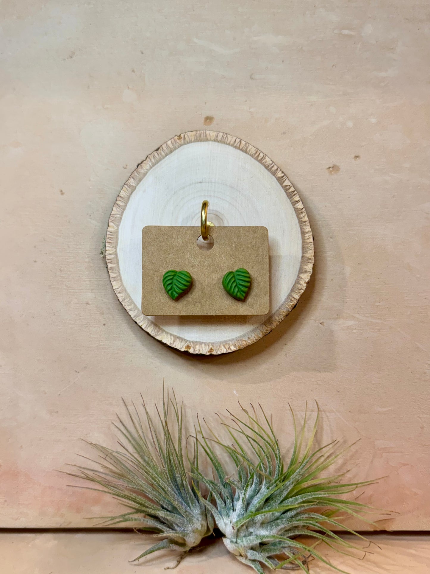 Mini Monstera Studs