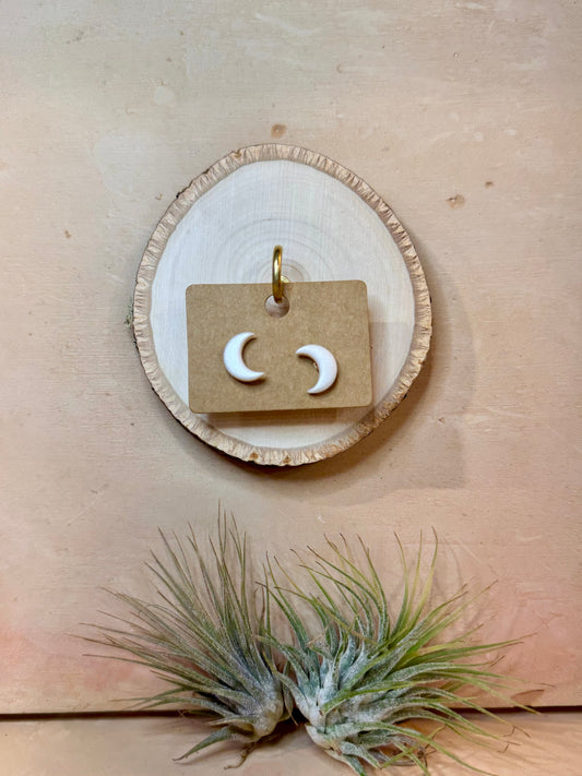 Crescent Glow Studs